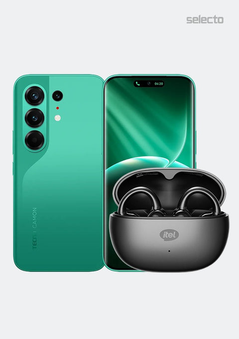 Tecno Camon 50 Pro CN5c 8+256GB With Itel Buds Fit 5 IEW 55 - Selecto