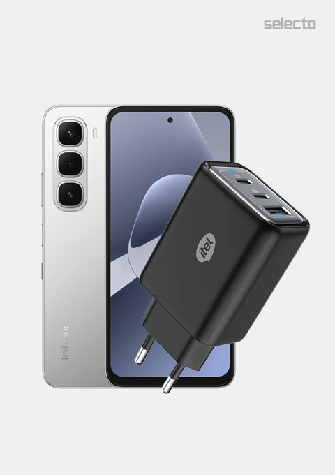 Infinix Hot 60 Pro X6885 8+128GB with Itel Charger ICW 652 EC