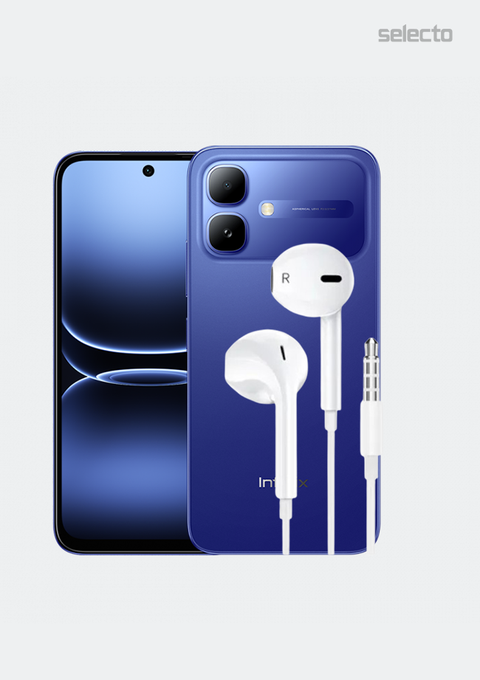Infinix Smart 20 X6840 4+64GB With Infinix Handfree Xh01 1200mm - Selecto