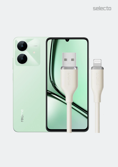 Realme Note 60X 4+128GB with Oraimo OCD-115L 2.4A 1M Cable - Selecto