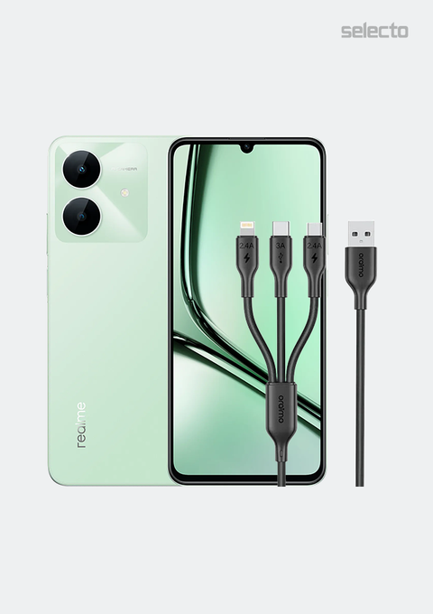 Realme Note 60X 4+128GB with Oraimo OCD-118MCL 2.4A Cable - Selecto