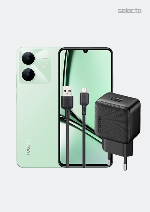 Realme Note 60X 4+64GB with Oraimo Wall Charger Kit PowerCube 10 OCW-1111E+C53