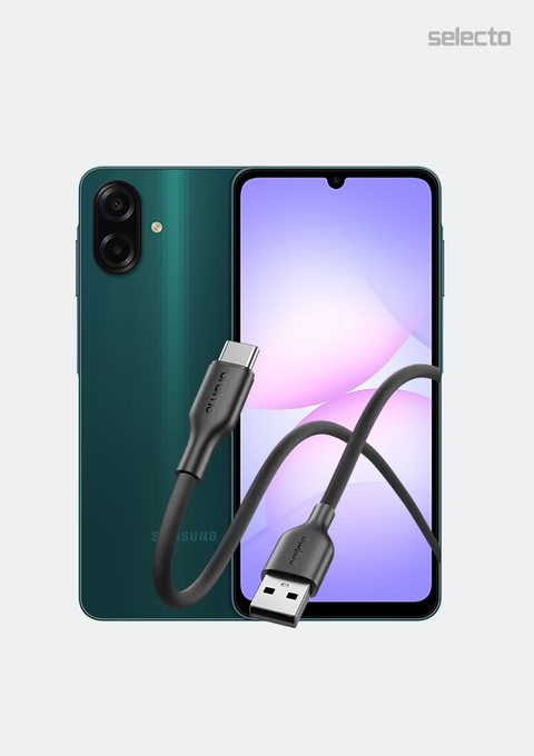 Samsung Galaxy A07 4+64GB with Oraimo OCD-114C 2A 1M Cable - Selecto
