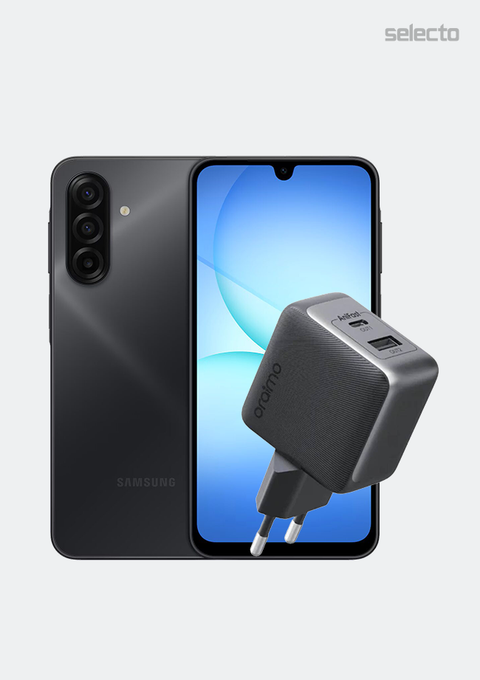 Samsung Galaxy A17 8+256GB with Oraimo OCW-7331E-C54 Wall Charger - Selecto