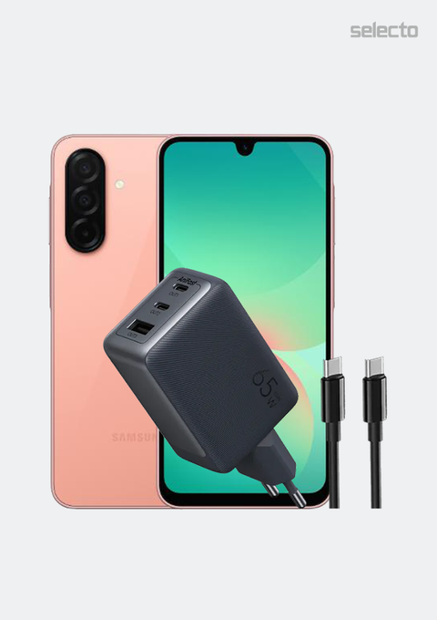 Samsung Galaxy A26 5G 8+256GB with Oraimo OCW-7652E-116CC 65W Wall Charger Kit - Selecto