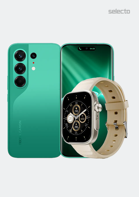 Tecno Camon 50 Pro CN5c 8+256GB With Itel Watch ISW O23 Storm Ultra - Selecto