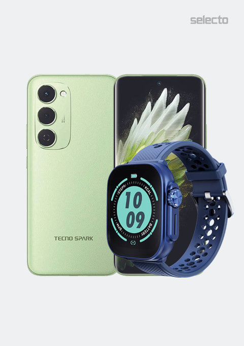Tecno Spark 40 Pro Plus KM7 8+256GB With Itel Watch ISW LUX L1 - Selecto
