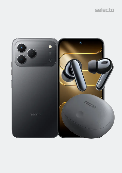 Tecno Spark 50 KN4 6+128GB With Tecno 42 Db Hybrid ANC Buds - Selecto