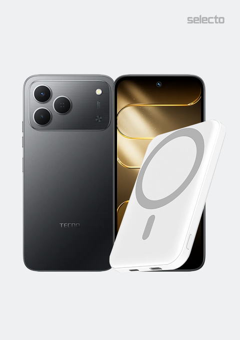Tecno Spark 50 KN4 6+128GB With Tecno Power Bank 5000MAH Wirless - Selecto