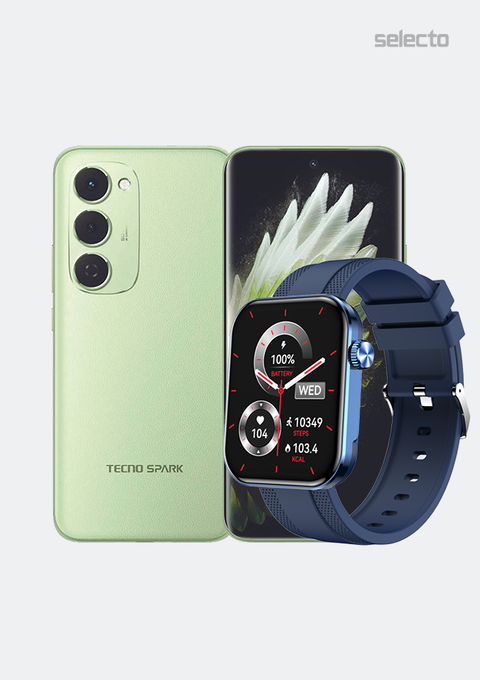 Tecno Spark 40 Pro Plus KM7 8+256GB With Itel Watch ISW 025