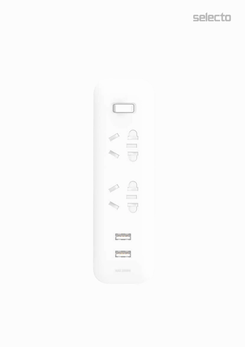 Xiaomi Mi 2 Way Socket Adapter USB 2A Fast Charge - Selecto